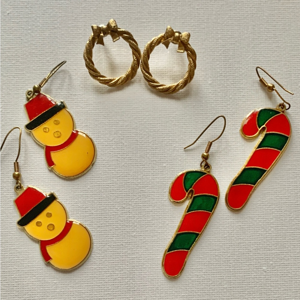 Vintage Festive Holiday Earrings